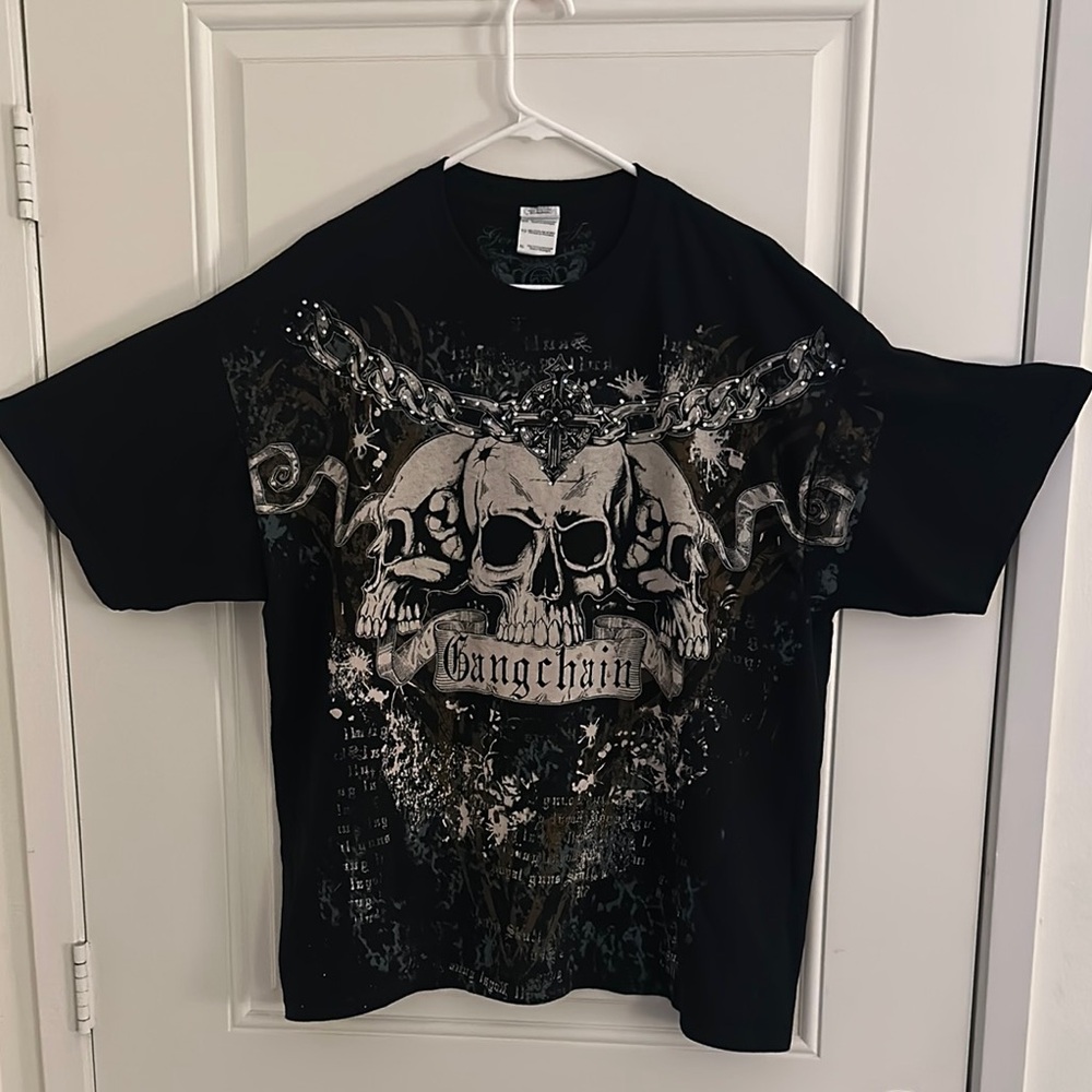 Black Graphic Skull T-Shirt